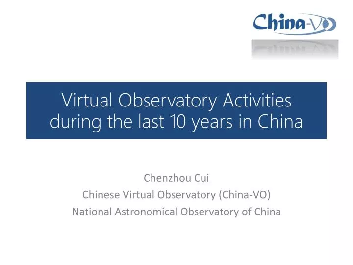 virtual observatory activities during the last 10 years in china