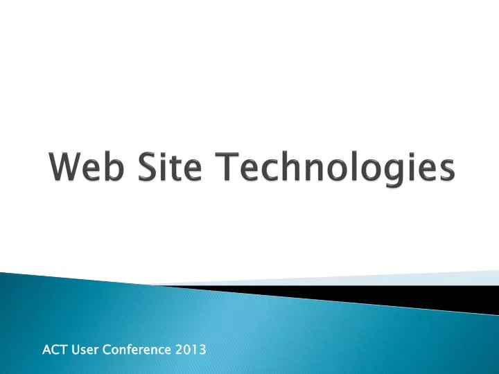 web site technologies