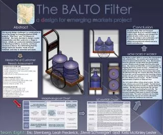 The BALTO Filter a d esign for e merging m arkets project