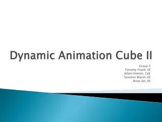 Dynamic Animation Cube II