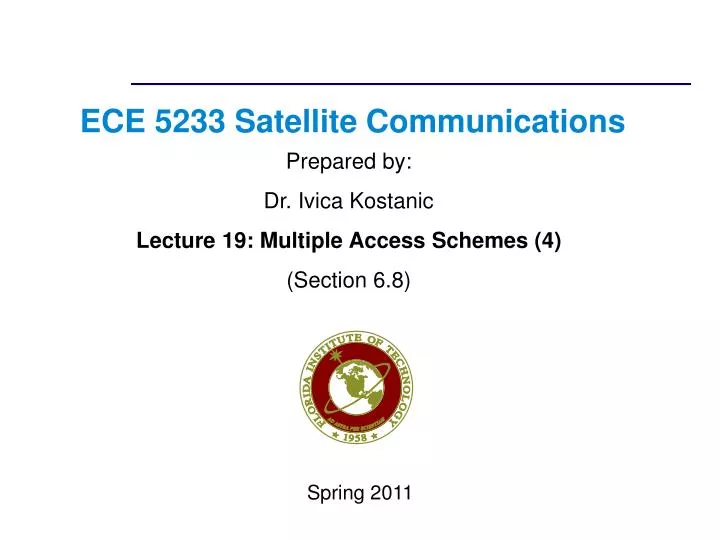 ece 5233 satellite communications