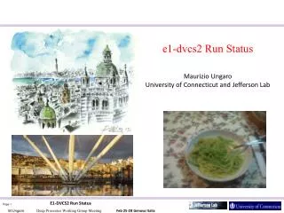 e1-dvcs2 Run Status Maurizio Ungaro University of Connecticut and Jefferson Lab