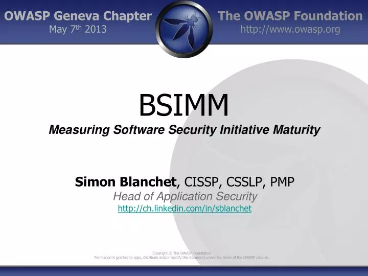 bsimm measuring software security initiative maturity