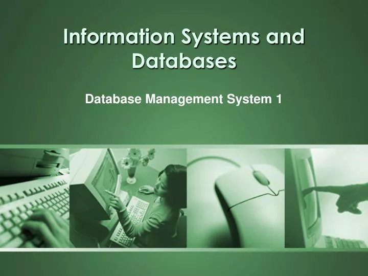 information systems and databases