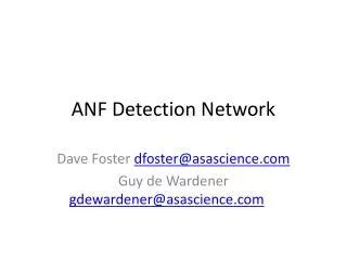 ANF Detection Network