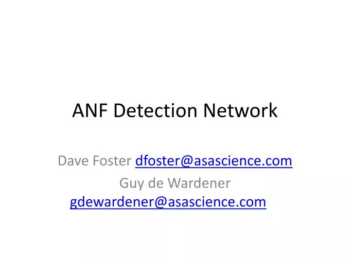 anf detection network