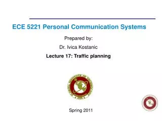ECE 5221 Personal Communication Systems