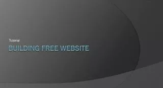 Building Free Website