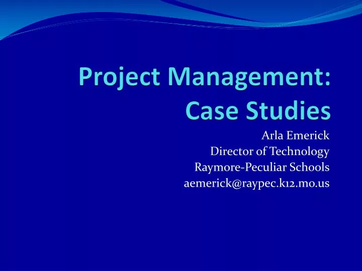 project management case studies
