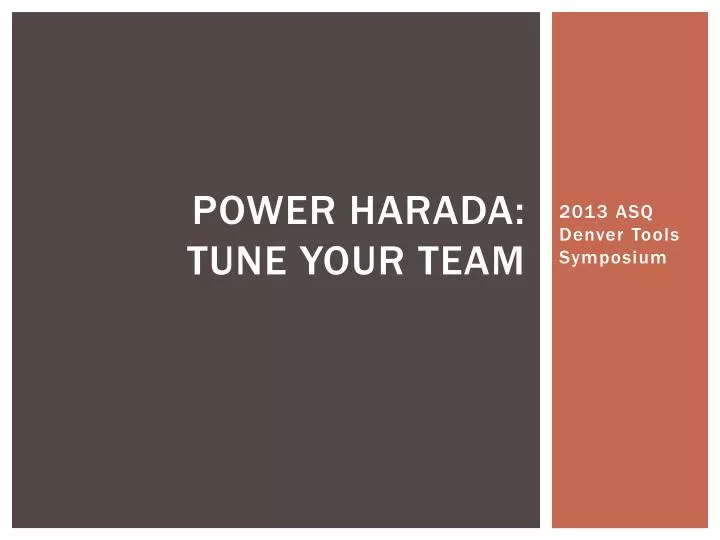 power harada tune your team