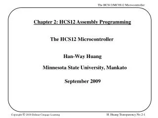 Chapter 2: HCS12 Assembly Programming