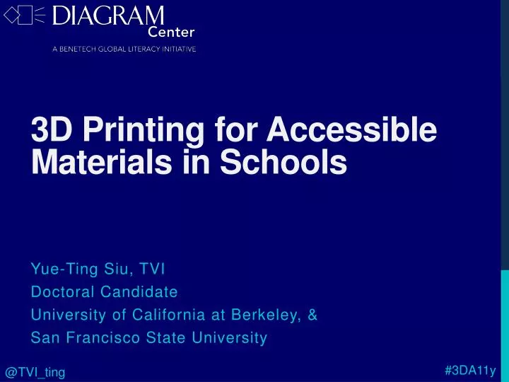 3d printing for accessible materials in schools
