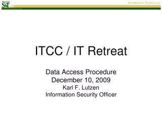ITCC / IT Retreat