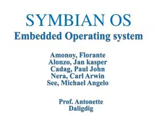 SYMBIAN OS