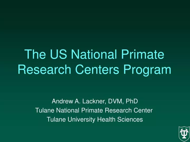 the us national primate research centers program