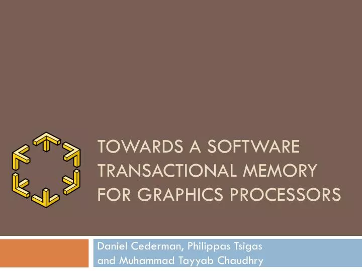 towards a software transactional memory for graphics processors