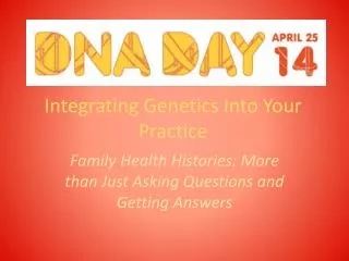 Integrating Genetics Into Your Practice