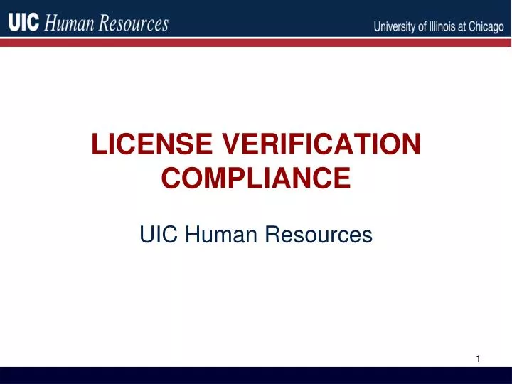 license verification compliance