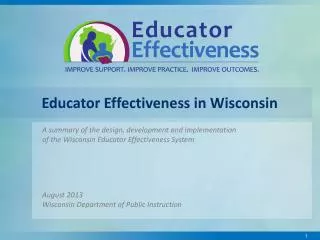 Educator Effectiveness in Wisconsin