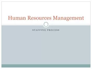 human resources management