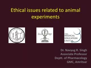 Ethical issues related to animal experiments