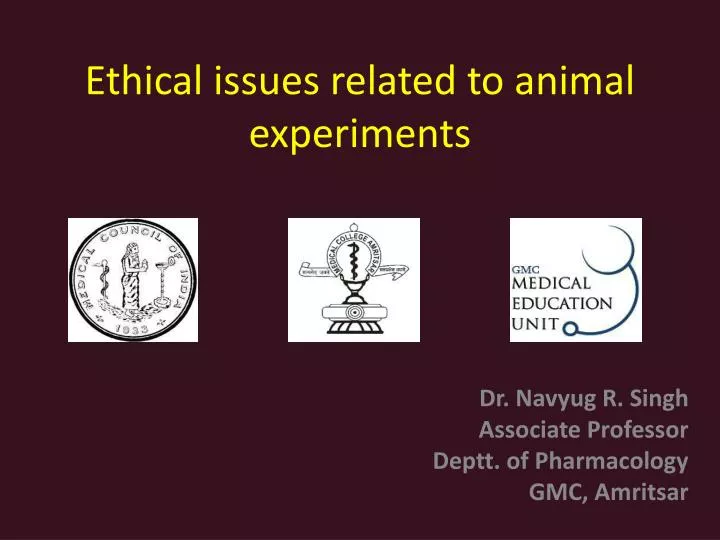 ethical issues related to animal experiments