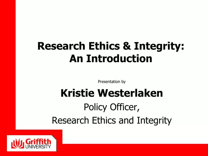 research ethics integrity an introduction
