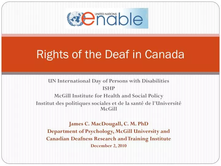 rights of the deaf in canada