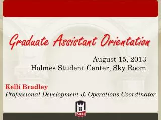 Graduate Assistant Orientation