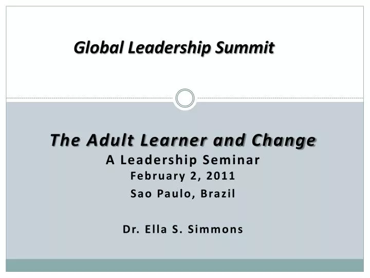 global leadership summit