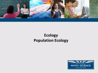 Ecology Population Ecology