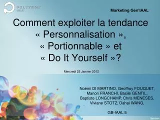 comment exploiter la tendance personnalisation portionnable et do it yourself