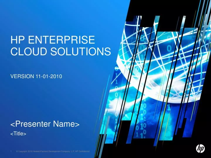 hp enterprise cloud solutions version 11 01 2010