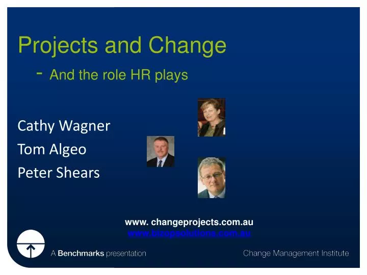 projects and change and the role hr plays