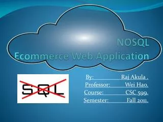NOSQL Ecommerce Web Application