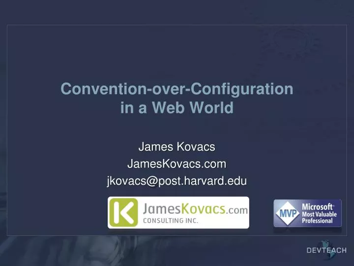convention over configuration in a web world