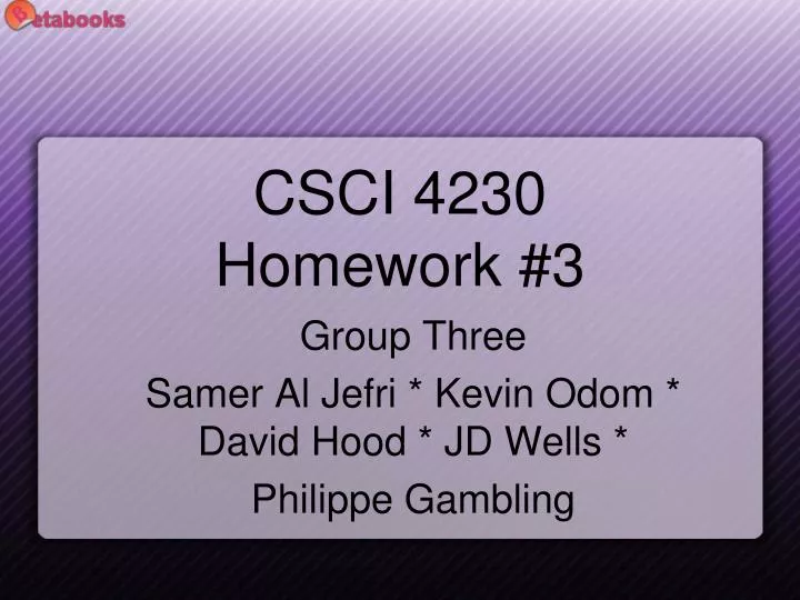 csci 4230 homework 3