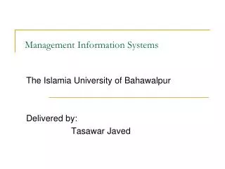 management information systems