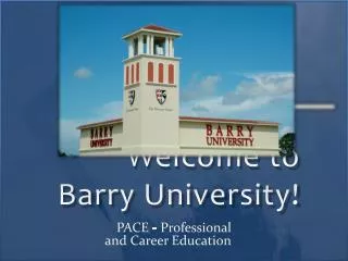 Welcome to Barry University!