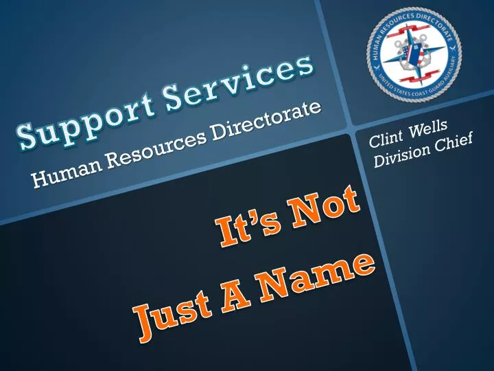 support services human resources directorate