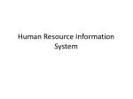 Human Resource Information System - slide 1