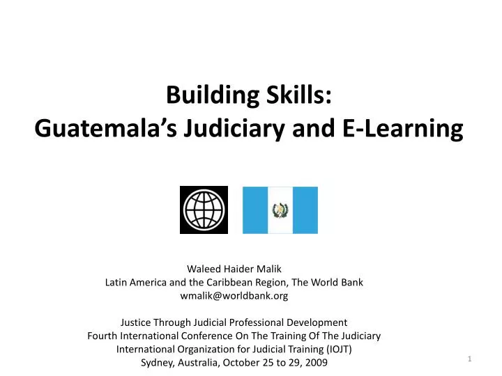 building skills guatemala s judiciary and e learning