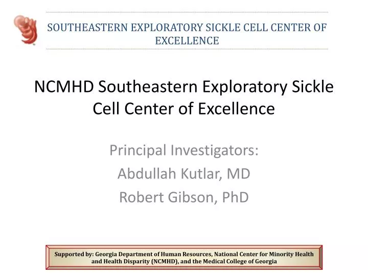ncmhd southeastern exploratory sickle cell center of excellence