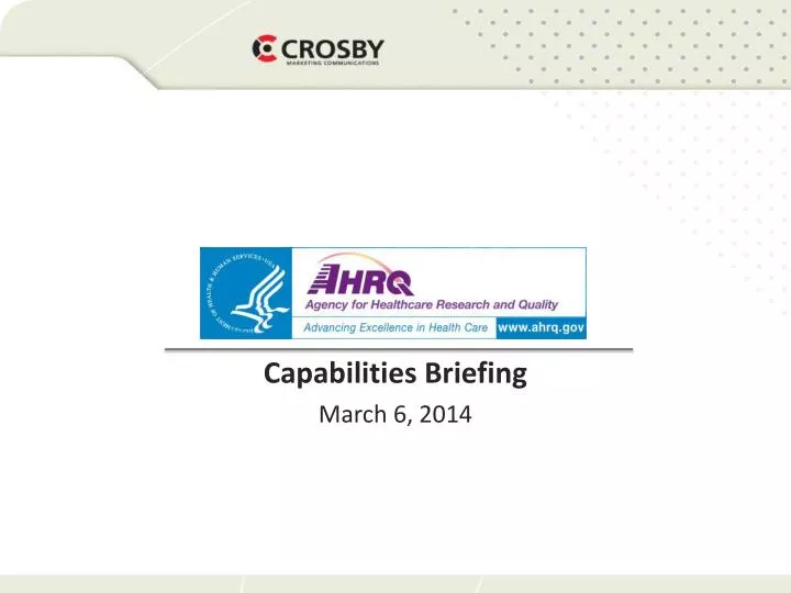 capabilities briefing march 6 2014