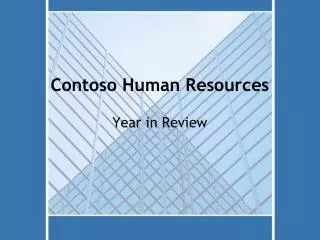 Contoso Human Resources