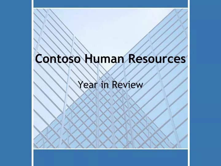 contoso human resources