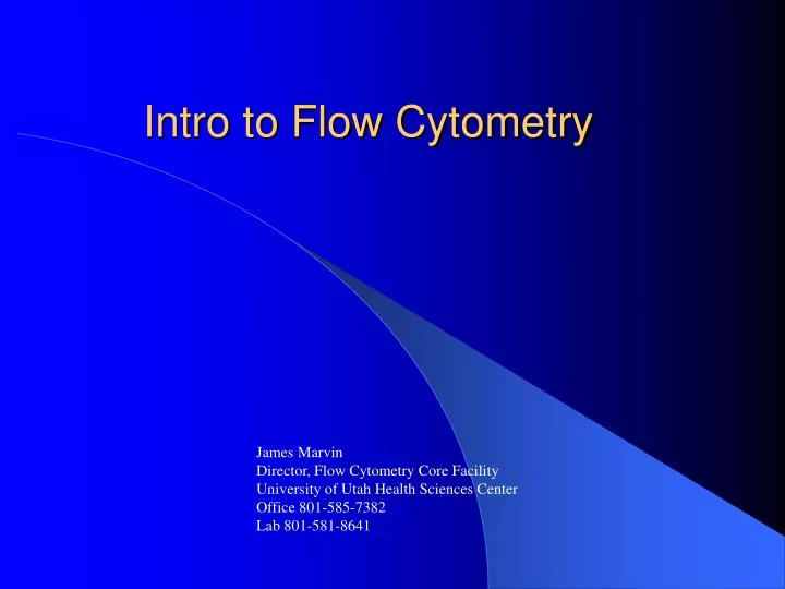 intro to flow cytometry