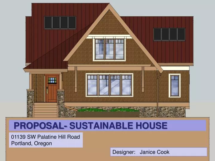 proposal sustainable house