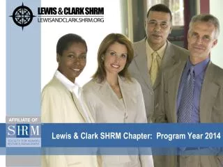 Lewis &amp; Clark SHRM Chapter: Program Year 2014