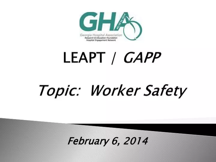 leapt gapp topic worker safety